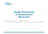 Vendor Performance and Announcement March ... - Punch Powertrain