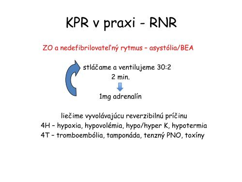 Aktuálne zmeny v doporučeniach pre neodkladnú resuscitáciu