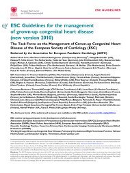 ESC Guidelines for the management of grown-up congenital ... - NVVC