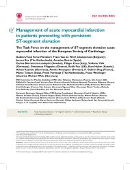 Management of acute myocardial infarction in patients presenting ...