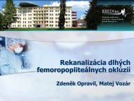 Endovaskulárne techniky rekanalizácie femoropliteálnych okluzií