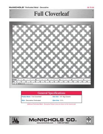 Full Cloverleaf General Specifications