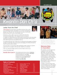 January 2007 - Kwanlin Dün First Nations