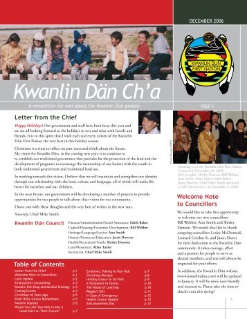 January 2007 - Kwanlin Dün First Nations