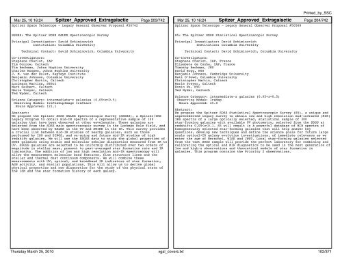 Extragalactic abstracts - IRSA - California Institute of Technology