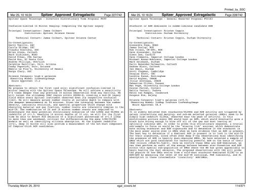 Extragalactic abstracts - IRSA - California Institute of Technology