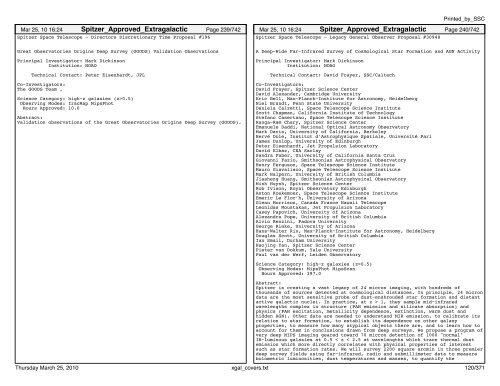 Extragalactic abstracts - IRSA - California Institute of Technology