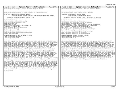 Extragalactic abstracts - IRSA - California Institute of Technology