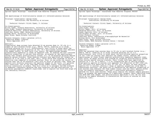 Extragalactic abstracts - IRSA - California Institute of Technology