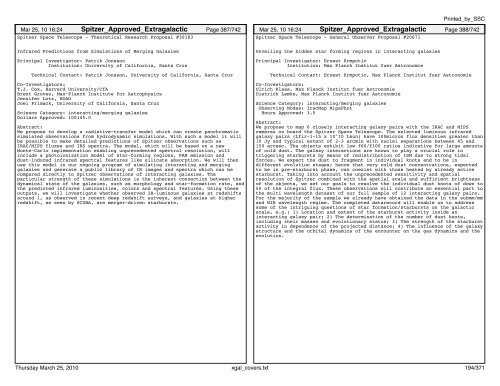 Extragalactic abstracts - IRSA - California Institute of Technology