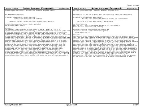 Extragalactic abstracts - IRSA - California Institute of Technology