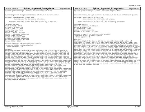 Extragalactic abstracts - IRSA - California Institute of Technology