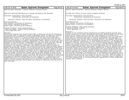 Extragalactic abstracts - IRSA - California Institute of Technology