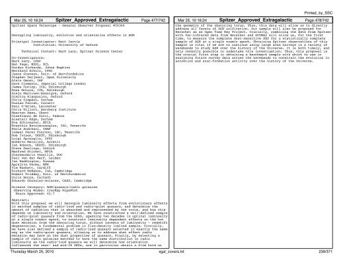 Extragalactic abstracts - IRSA - California Institute of Technology