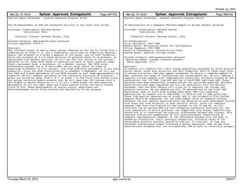 Extragalactic abstracts - IRSA - California Institute of Technology