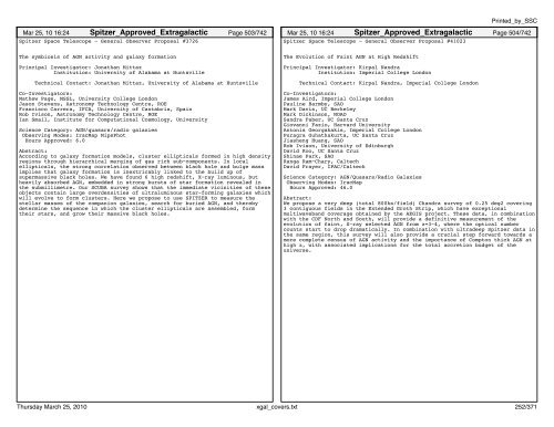 Extragalactic abstracts - IRSA - California Institute of Technology