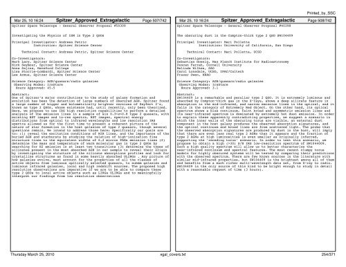 Extragalactic abstracts - IRSA - California Institute of Technology