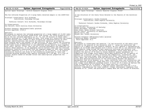 Extragalactic abstracts - IRSA - California Institute of Technology