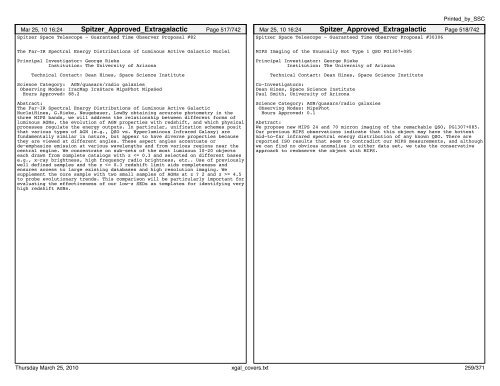 Extragalactic abstracts - IRSA - California Institute of Technology