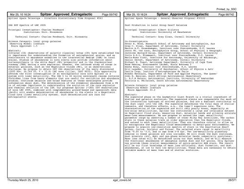 Extragalactic abstracts - IRSA - California Institute of Technology