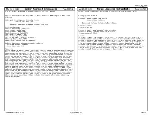 Extragalactic abstracts - IRSA - California Institute of Technology