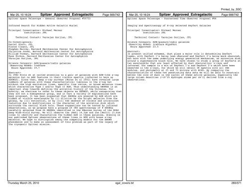 Extragalactic abstracts - IRSA - California Institute of Technology