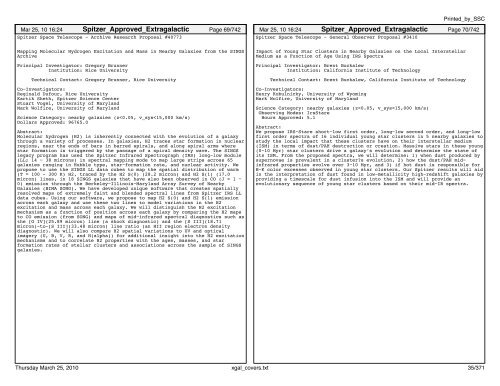 Extragalactic abstracts - IRSA - California Institute of Technology