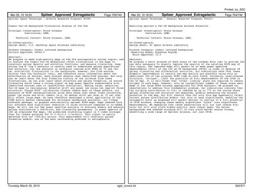 Extragalactic abstracts - IRSA - California Institute of Technology