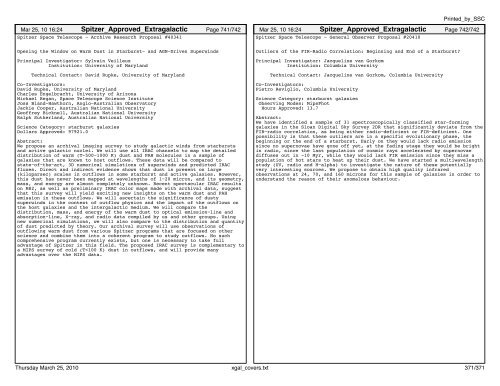 Extragalactic abstracts - IRSA - California Institute of Technology