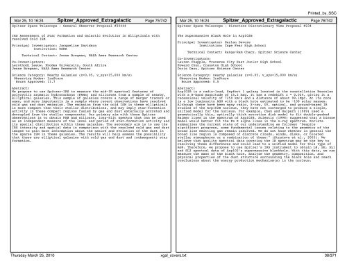 Extragalactic abstracts - IRSA - California Institute of Technology