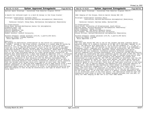 Extragalactic abstracts - IRSA - California Institute of Technology