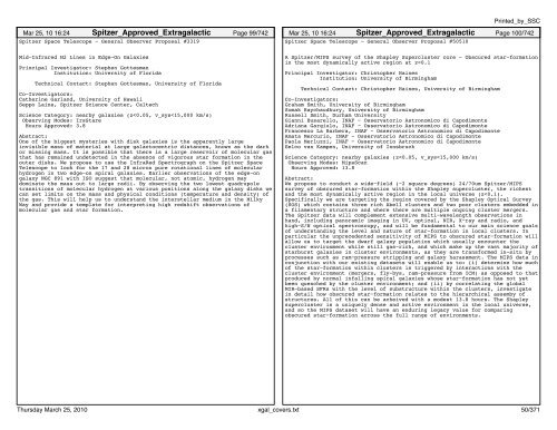 Extragalactic abstracts - IRSA - California Institute of Technology