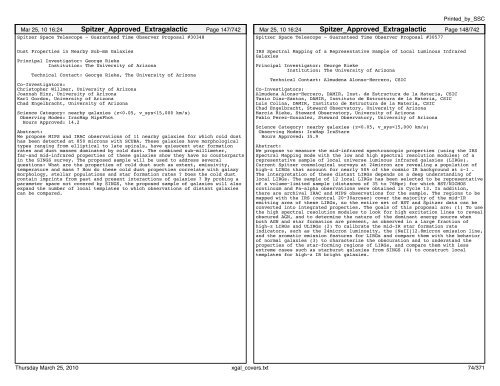 Extragalactic abstracts - IRSA - California Institute of Technology