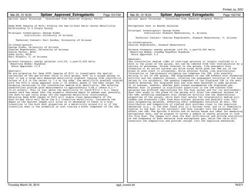 Extragalactic abstracts - IRSA - California Institute of Technology