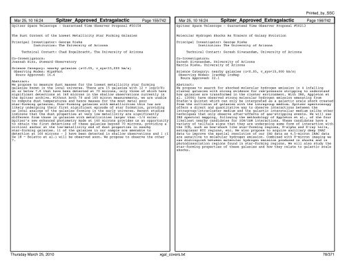 Extragalactic abstracts - IRSA - California Institute of Technology