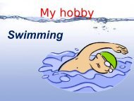 My hobby Swimming