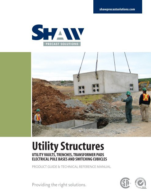 utility structures product guide - Shaw Precast Solutions