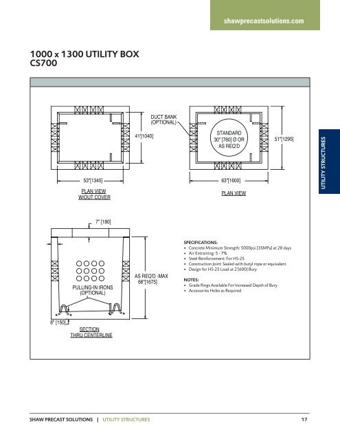 Utility Structures - Shaw Precast Solutions