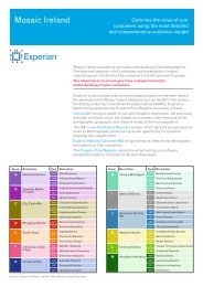 Product Sheet 2013 - Experian Ireland