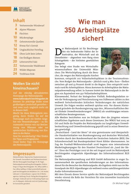 Nationalparkzeitung Nr. 21 - 2007-01 - Nationalpark Berchtesgaden