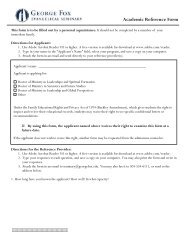 Academic Reference Form