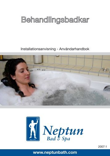 Neptun behandlingsbadkar instruktionsbok