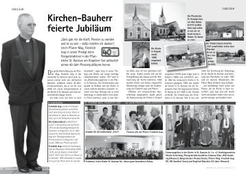 Kirchen-Bauherr feierte JubilÃ¤um - Gemeinde St. Kanzian
