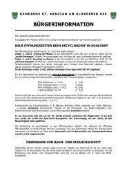 BÃ¼rgerinfo 2010 in pdf Format - Gemeinde St. Kanzian