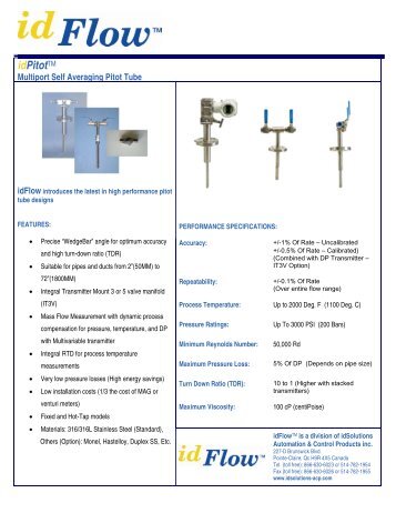 Pitot Tubes - Axiom-Northwest