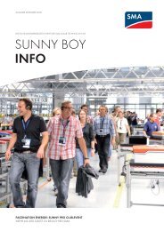 Sunny Boy Info - SMA Solar Technology AG