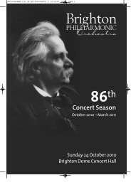 Download Concert Programme - Brighton Philharmonic Orchestra