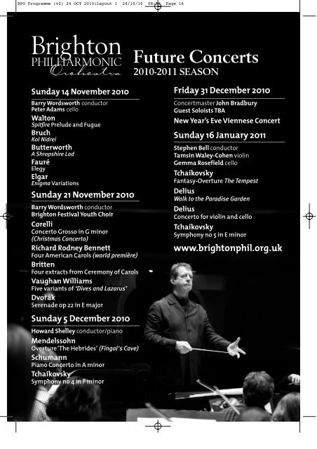 Download Concert Programme - Brighton Philharmonic Orchestra