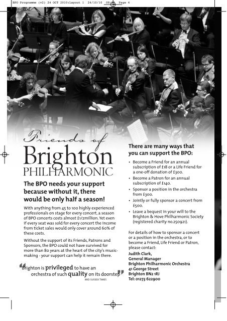 Download Concert Programme - Brighton Philharmonic Orchestra