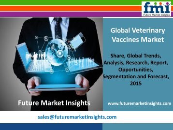 Veterinary Vaccines Market: Global Industry Analysis and Opportunity Assessment 2015 - 2025: Future Market Insights 